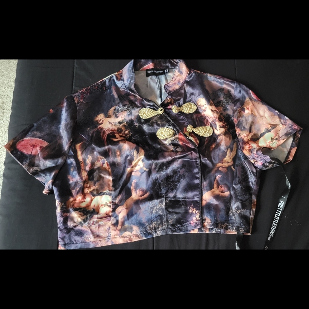 Printed crop top